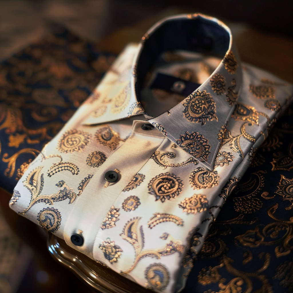 unique Luxe Collection Cotton Shirt High Elasticity 100 % Cotton