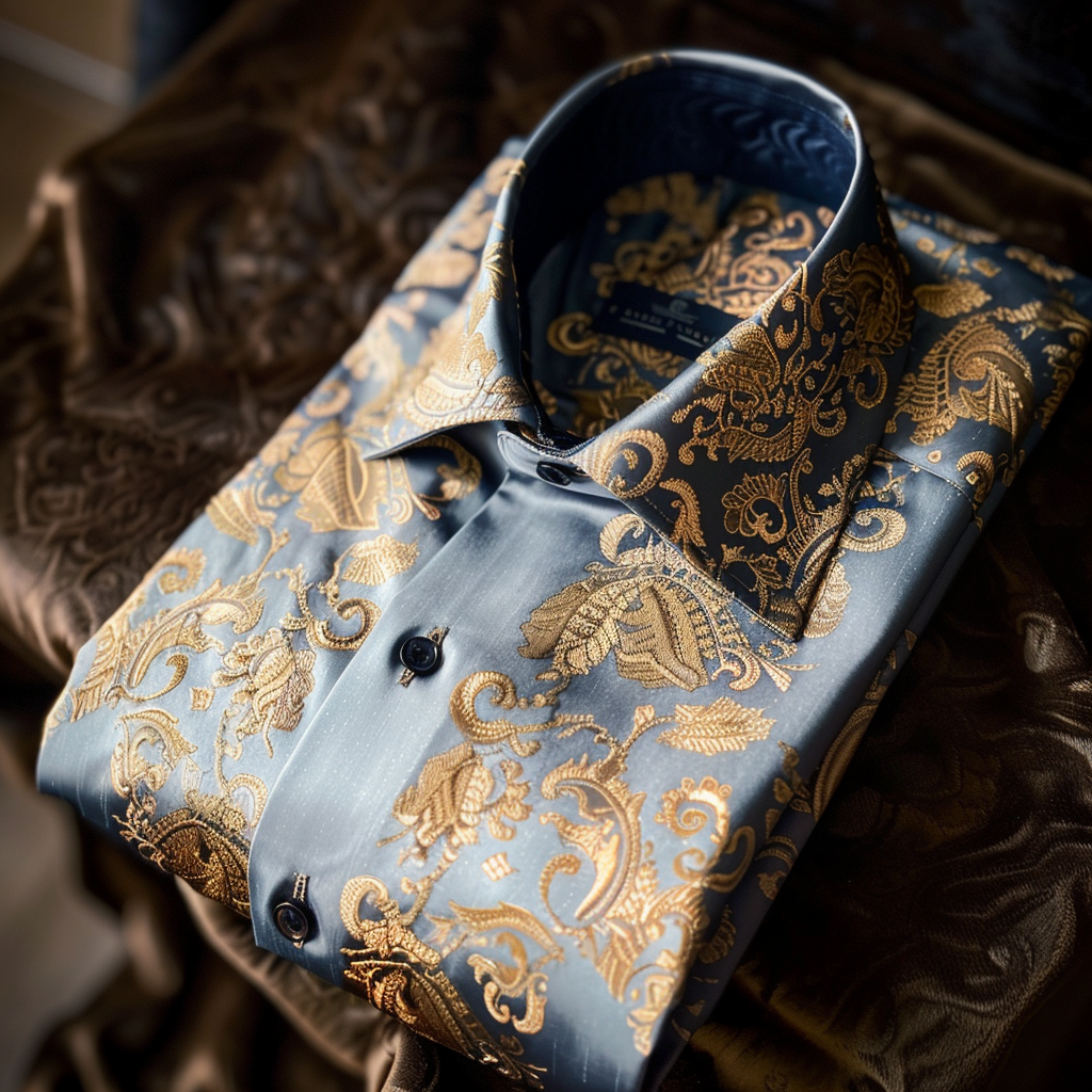 High-quality Fabrics unique Luxe Collection Cotton Shirt High Elasticity