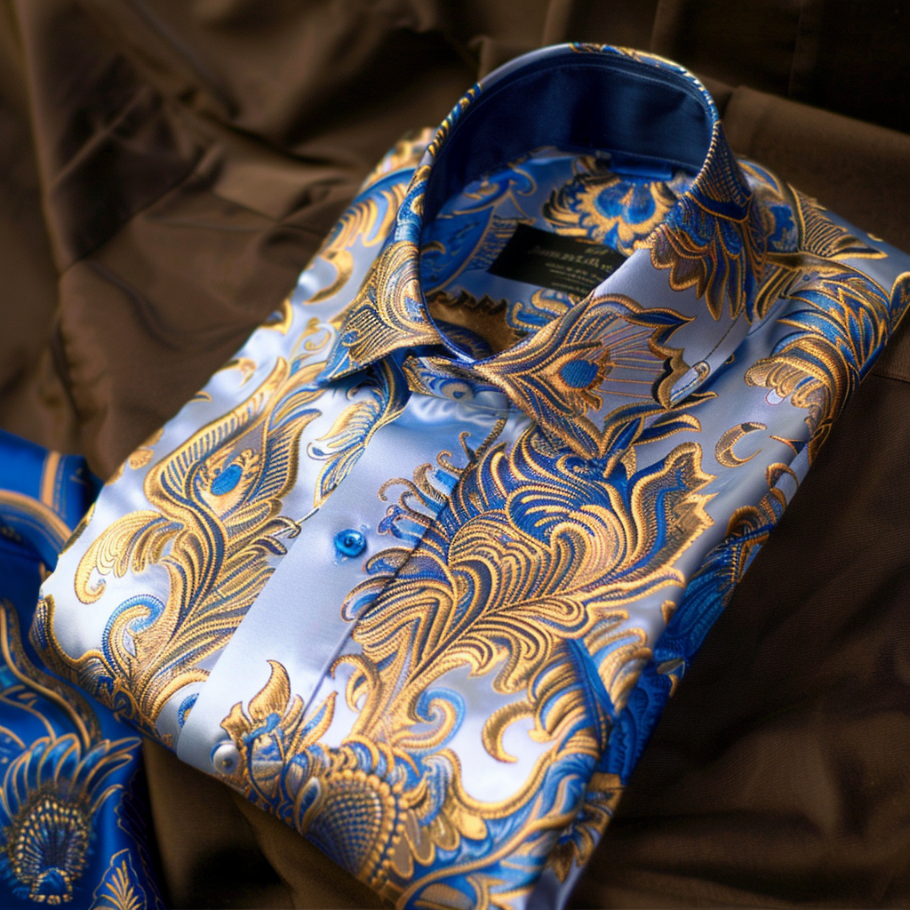 unique Luxe Collection Cotton Shirt High Elasticity 100 % Cotton