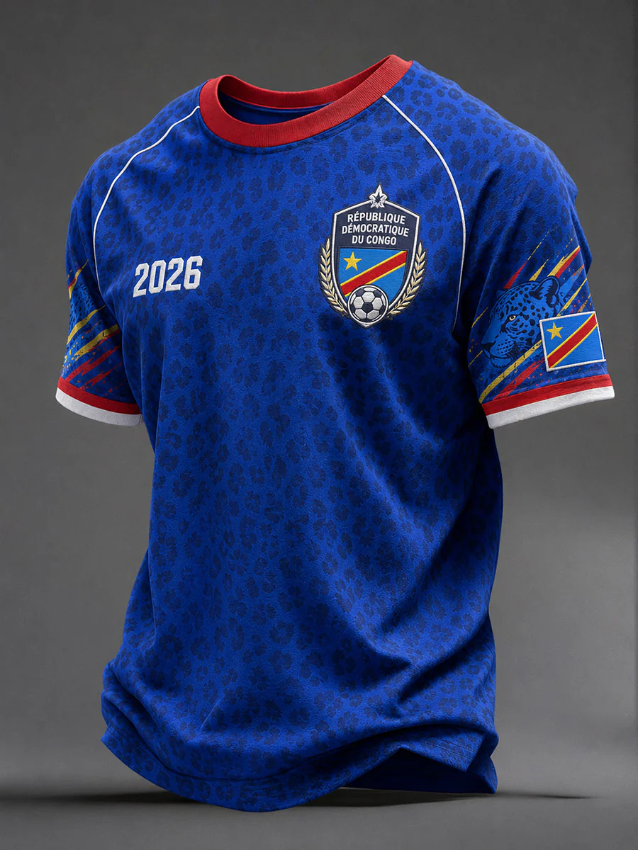 Men's 2026 Democratic Republic Of Congo Football T-Shirts
