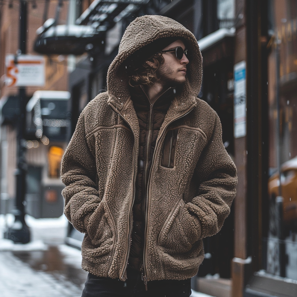 Essential Everyday casual vacation retro abstract sweatshirt Fashion Hoodie Suit Coat Jacket