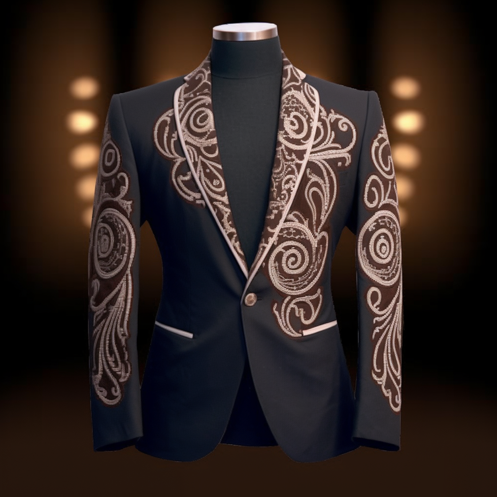 Unique embroidery business gentleman casual Men's Luxury Business Casual Fashion Blazer Suit Coat Jacket