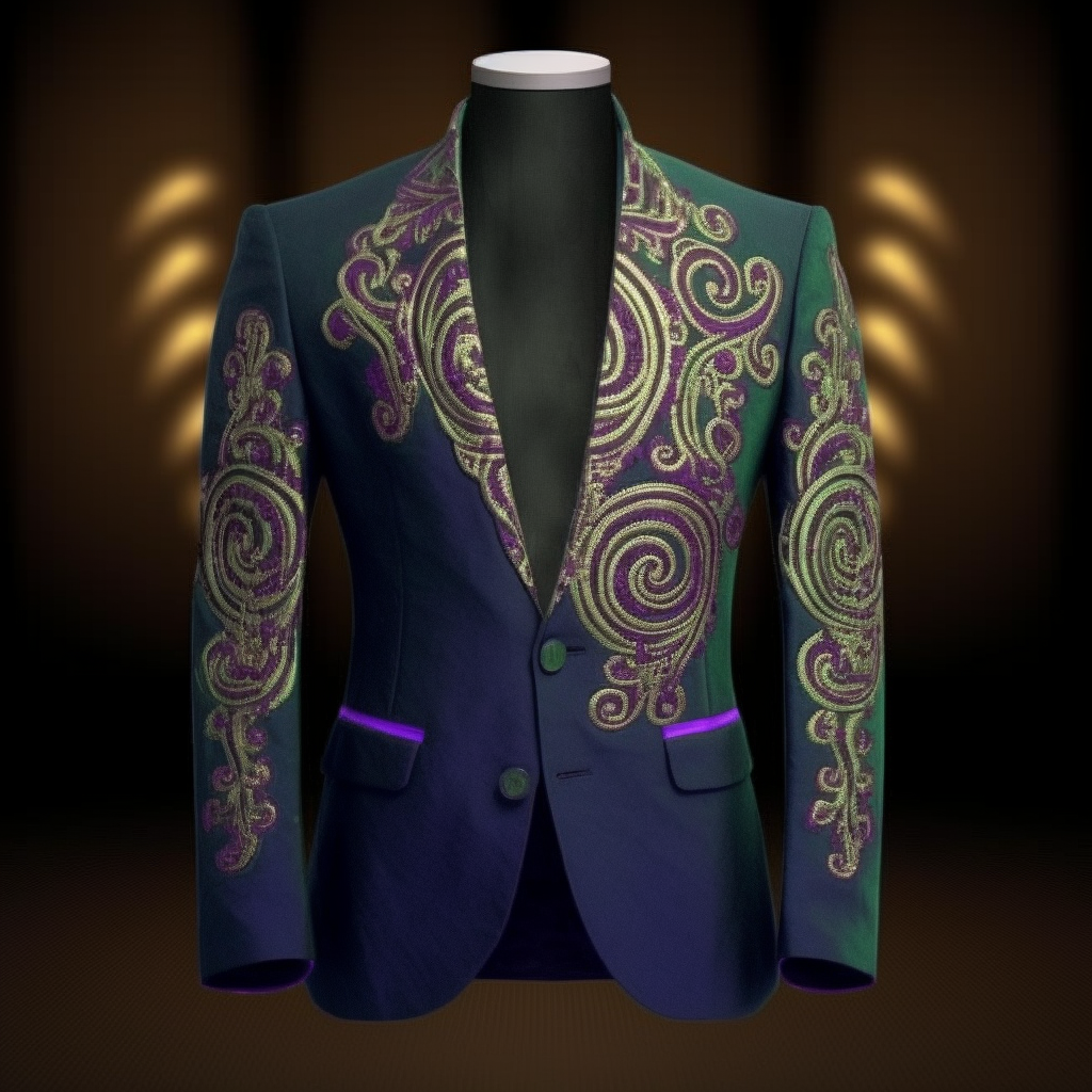 Unique embroidery business gentleman casual Men's Luxury Business Casual Fashion Blazer Suit Coat Jacket