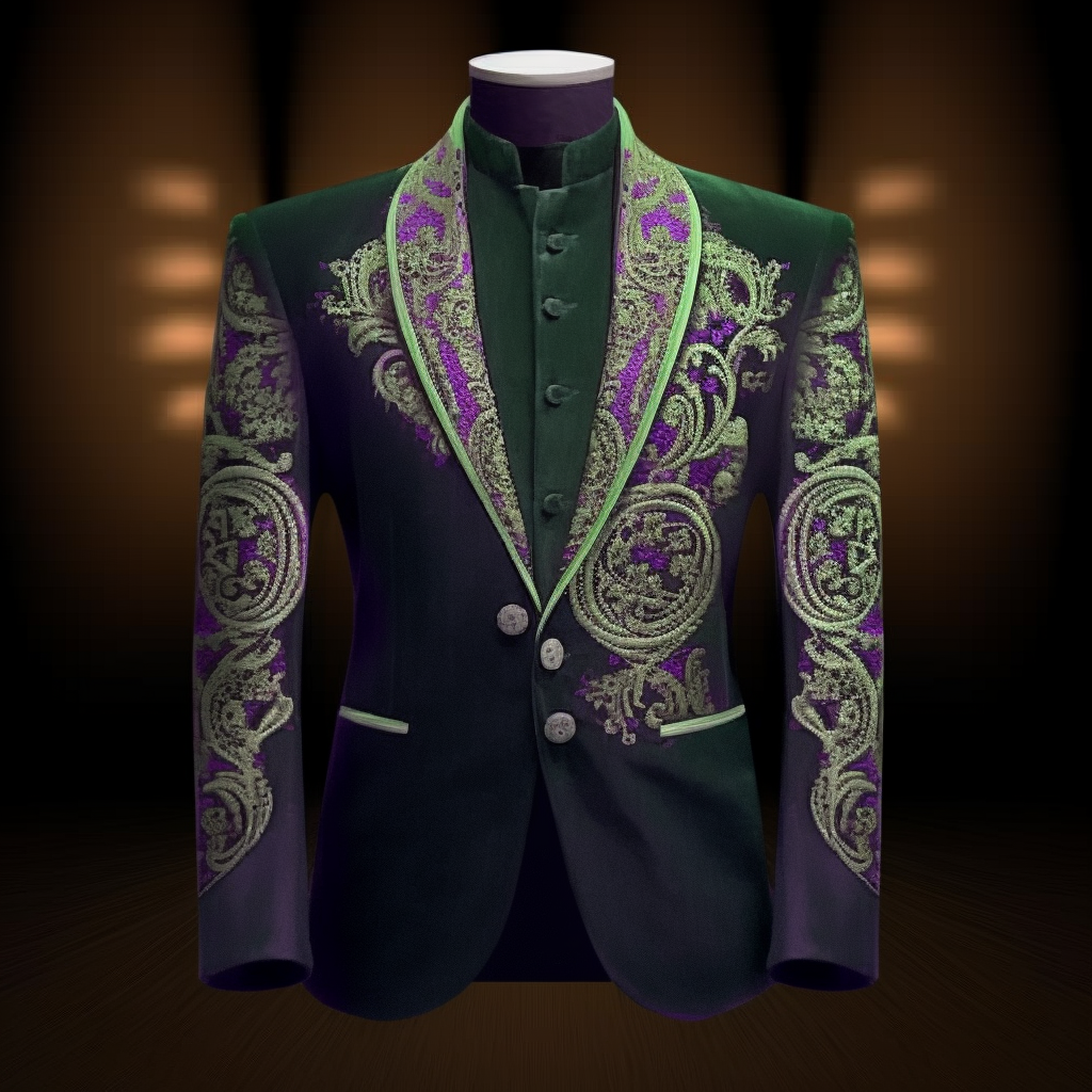 Unique embroidery business gentleman casual Men's Luxury Business Casual Fashion Blazer Suit Coat Jacket