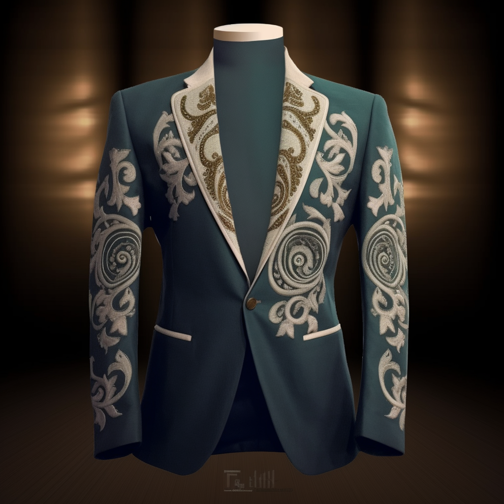 Unique embroidery business gentleman casual Men's Luxury Business Casual Fashion Blazer Suit Coat Jacket