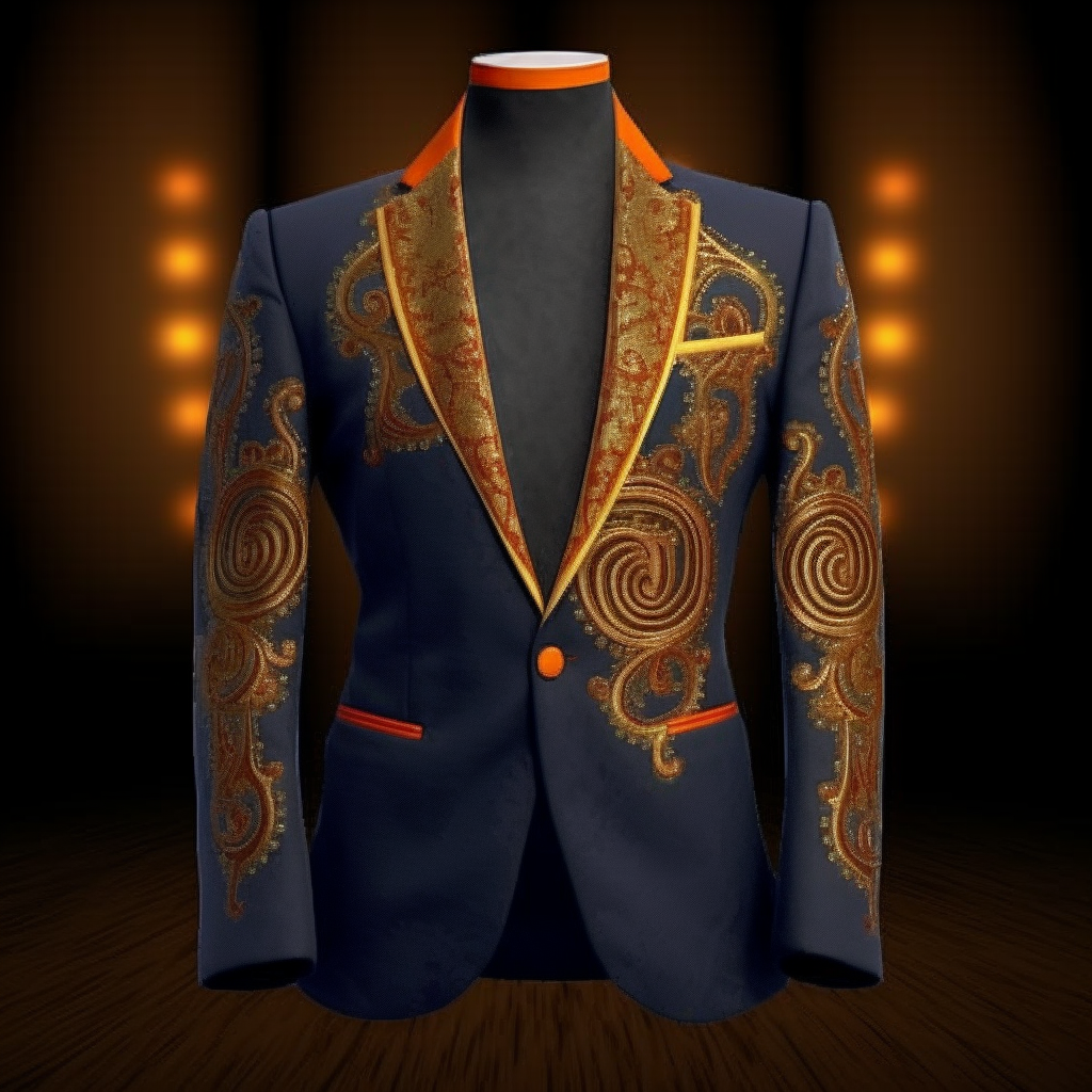 Unique embroidery business gentleman casual Men's Luxury Business Casual Fashion Blazer Suit Coat Jacket