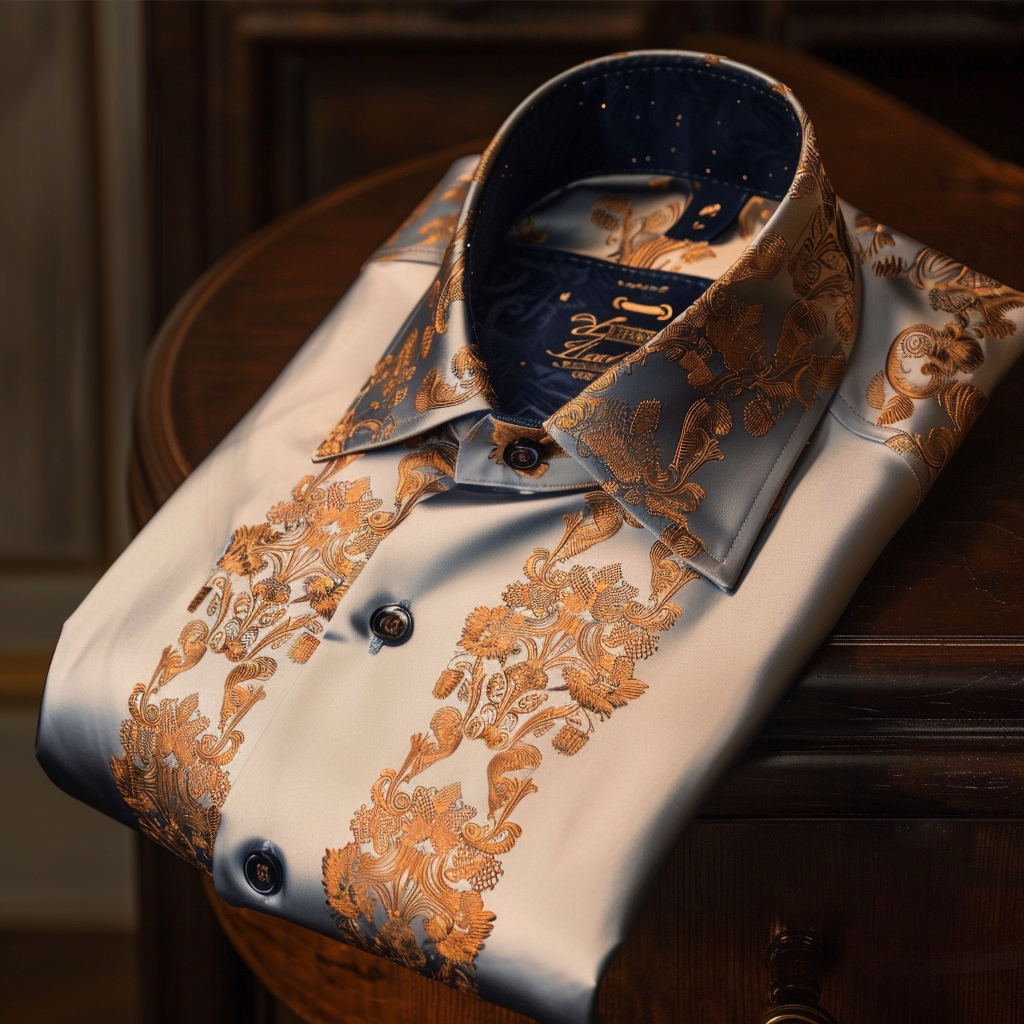 Best Unique Luxe Collection Effortless chic Shirt High Elasticity men's printed shirt