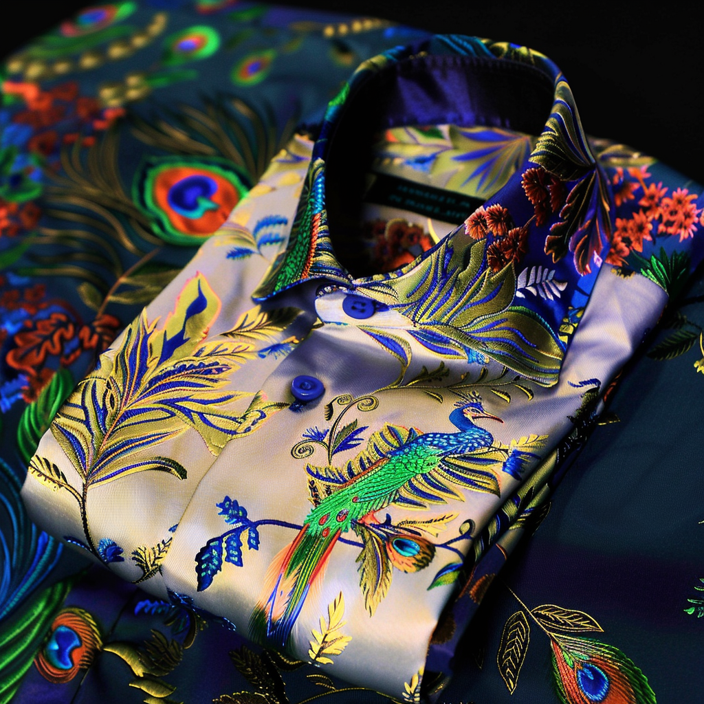 Best Unique Luxe Collection Effortless chic Shirt High Elasticity men's printed shirt