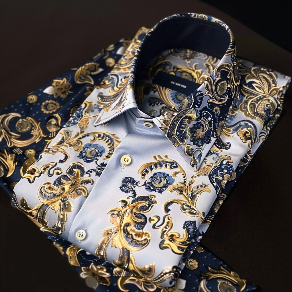 Best Unique Luxe Collection Effortless chic Shirt High Elasticity men's printed shirt