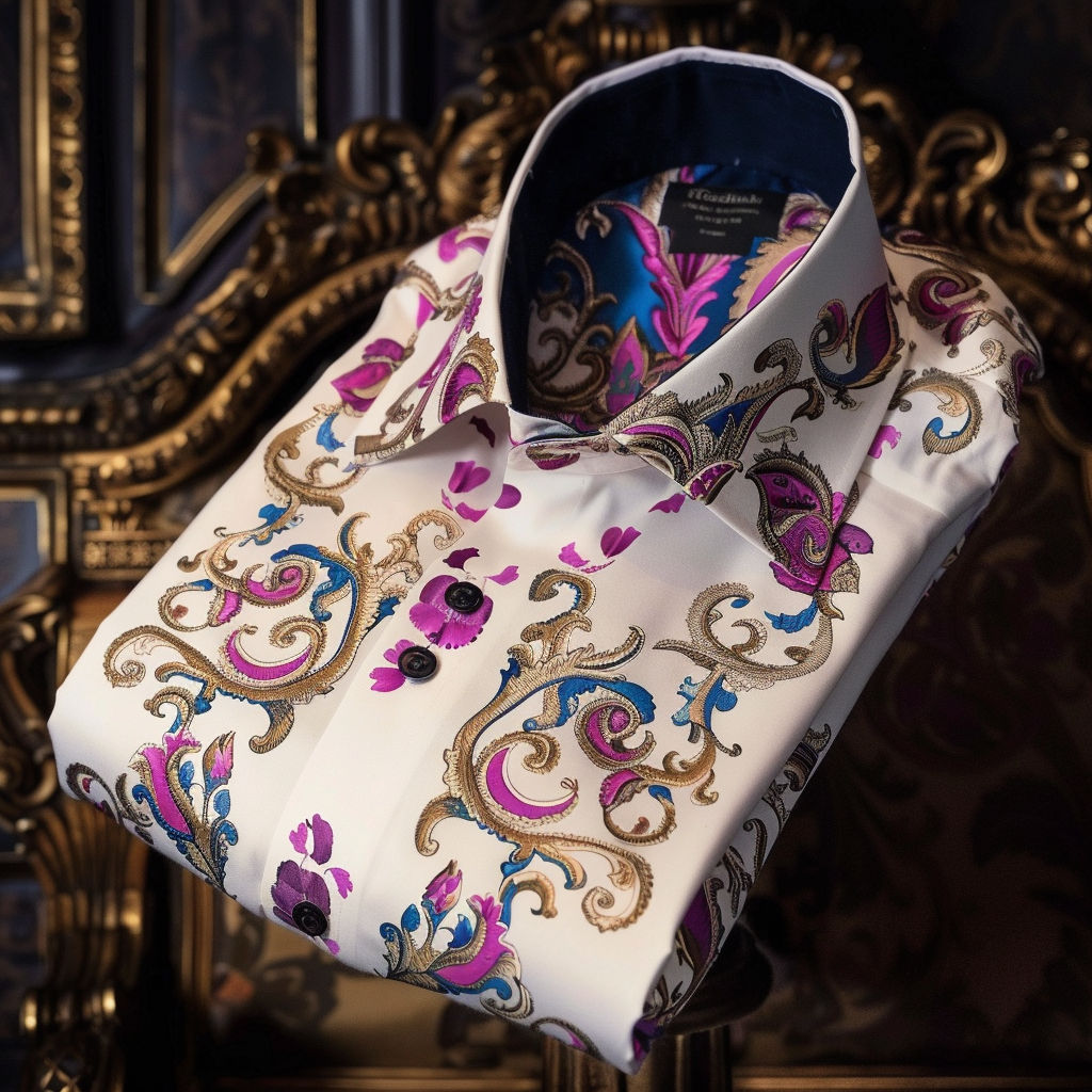 Best Unique Luxe Collection Effortless chic Shirt High Elasticity men's printed shirt