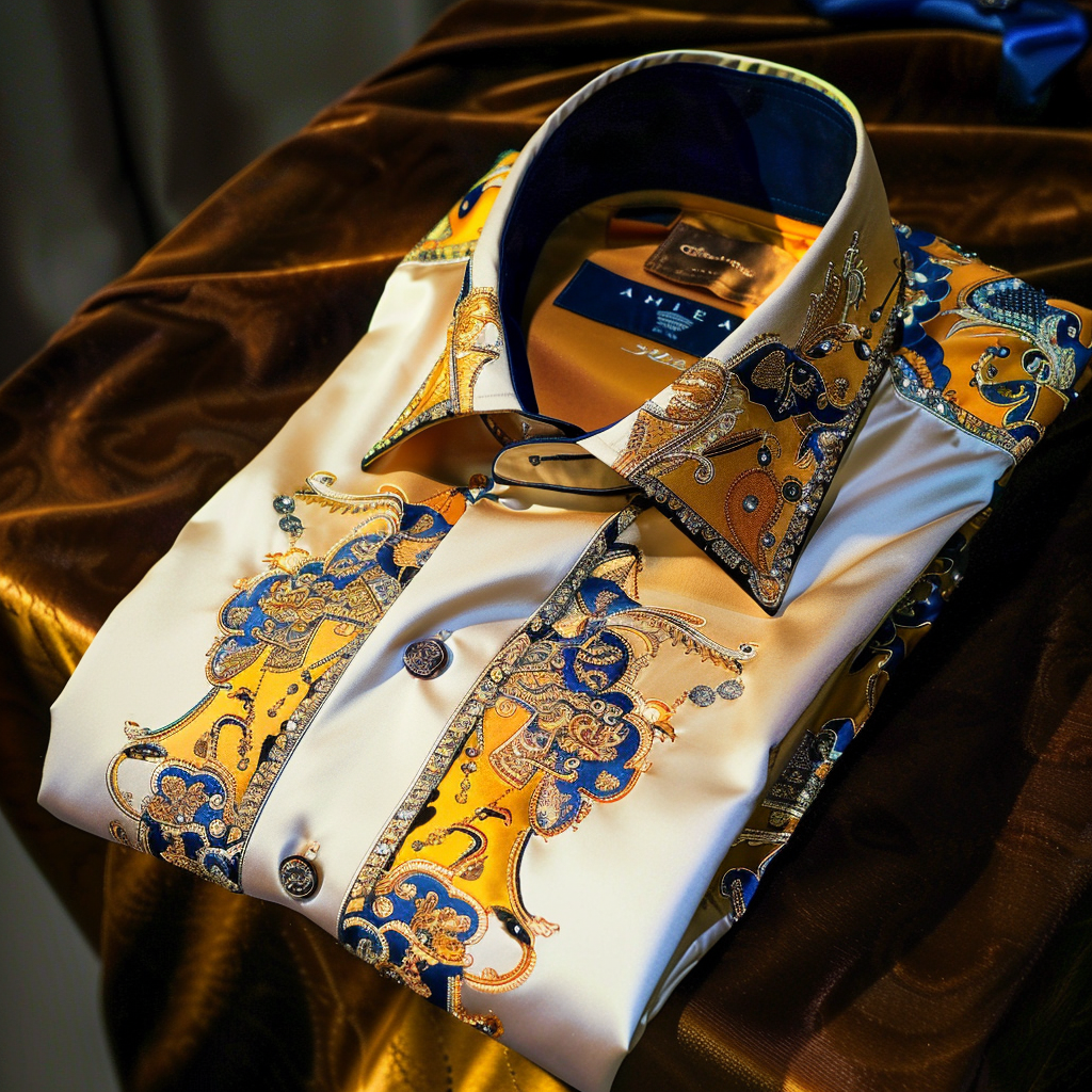 Best Unique Luxe Collection Effortless chic Shirt High Elasticity men's printed shirt