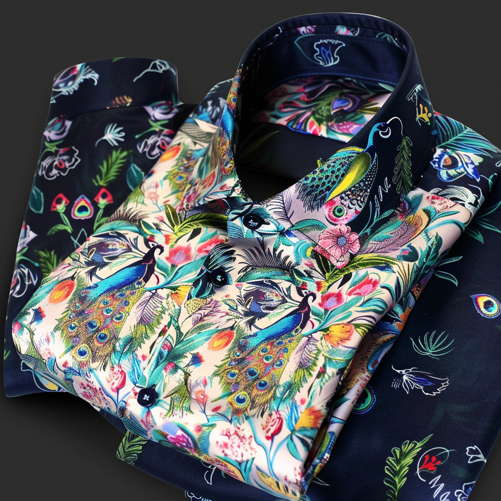 Best Unique Luxe Collection Effortless chic Shirt High Elasticity men's printed shirt