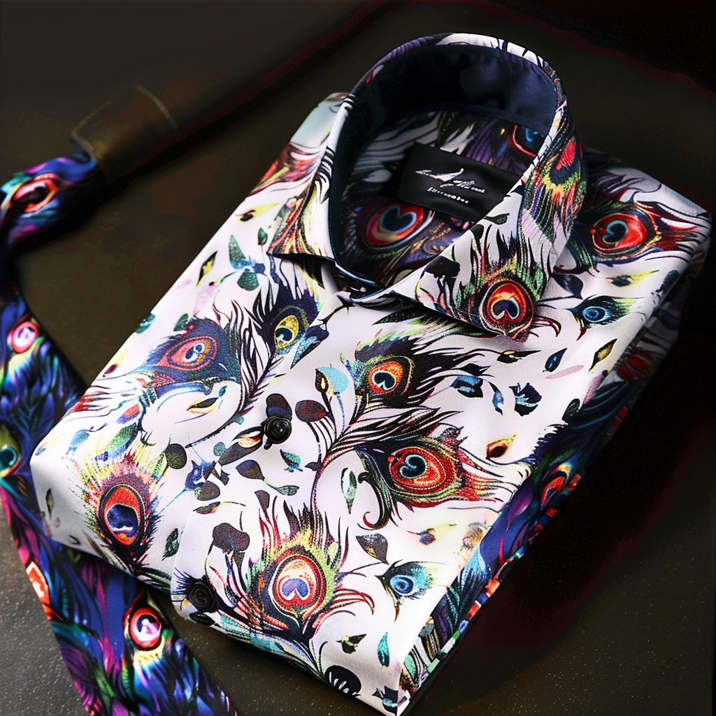 Best Unique Luxe Collection Effortless chic Shirt High Elasticity men's printed shirt