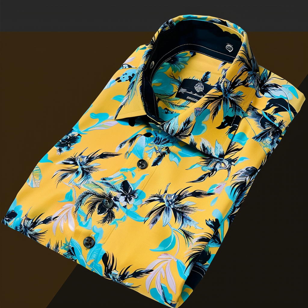 Best Unique Luxe Collection Effortless chic Shirt High Elasticity men's printed shirt