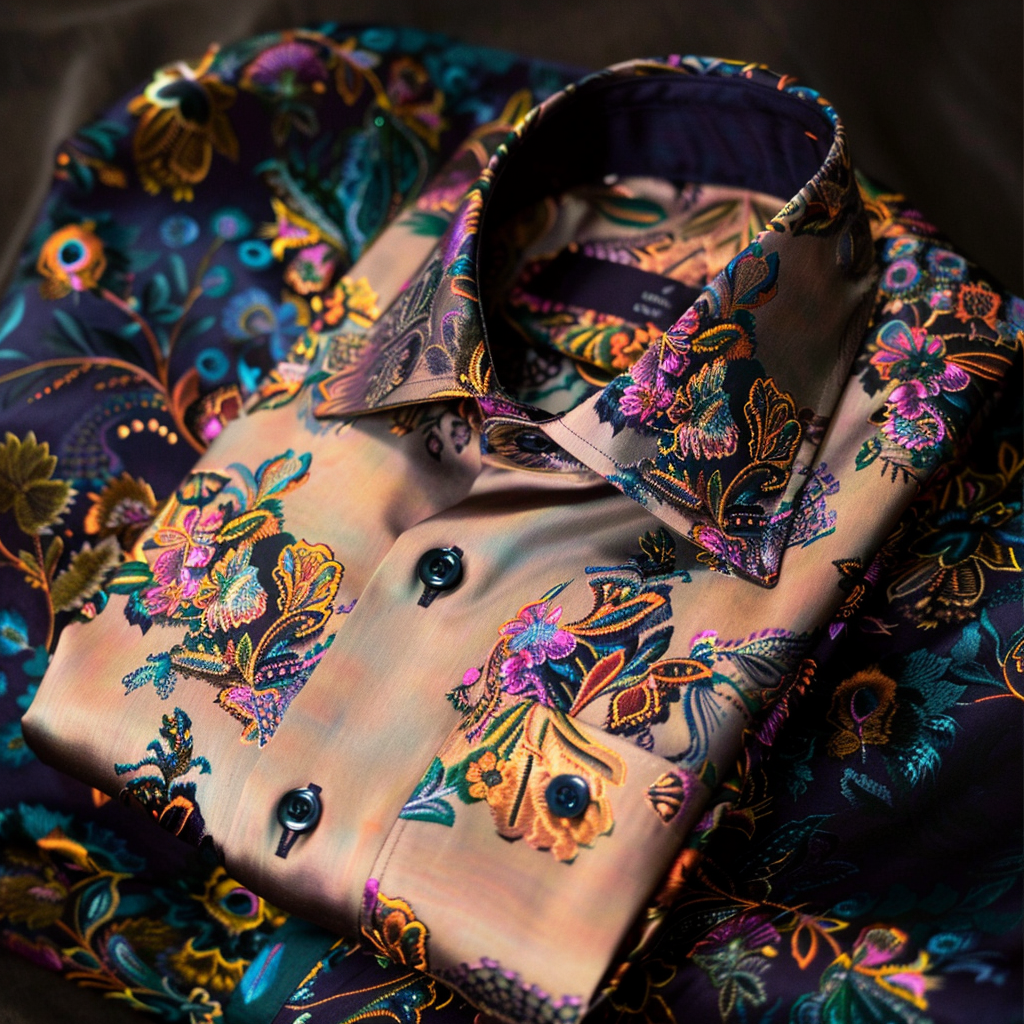 Best Unique Luxe Collection Effortless chic Shirt High Elasticity men's printed shirt