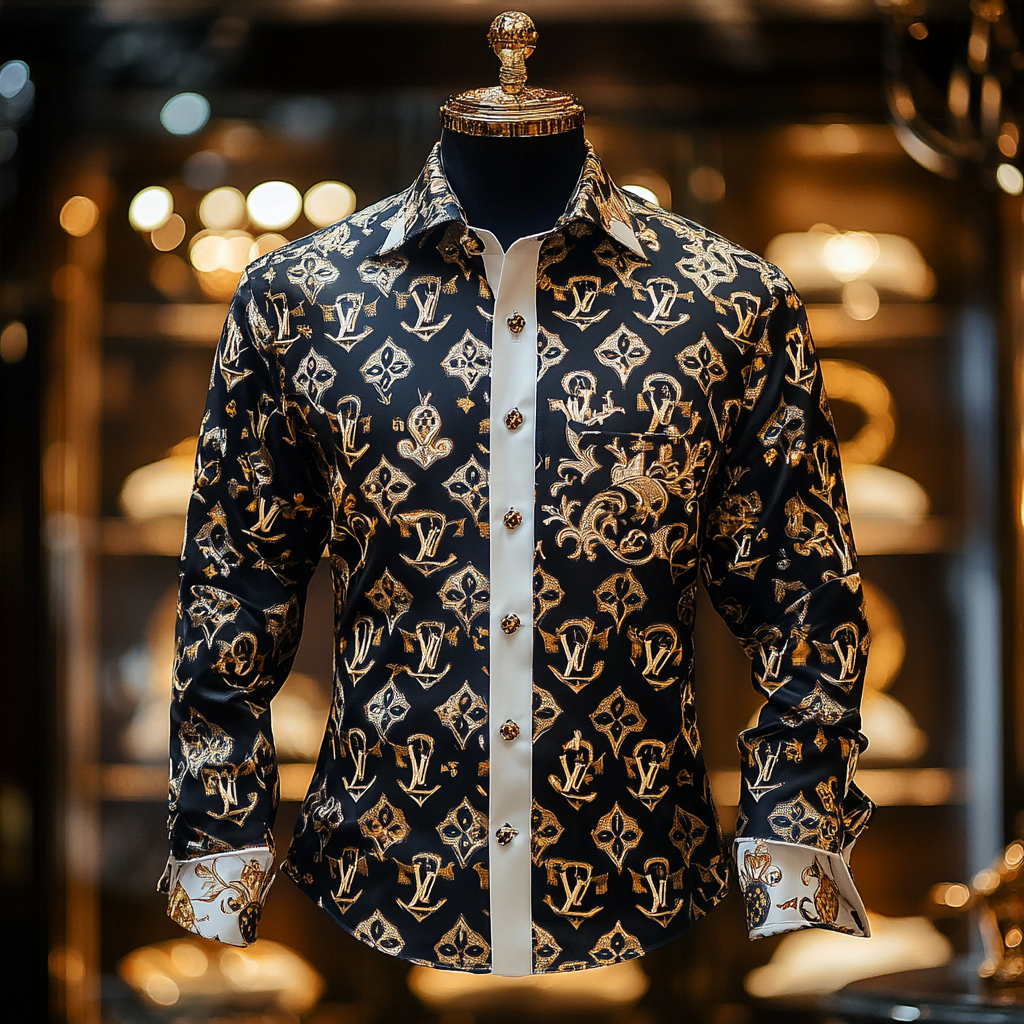 Silk Luxury Business VIP Exclusive Designer unique Luxe Collection long Shirt High Elasticity