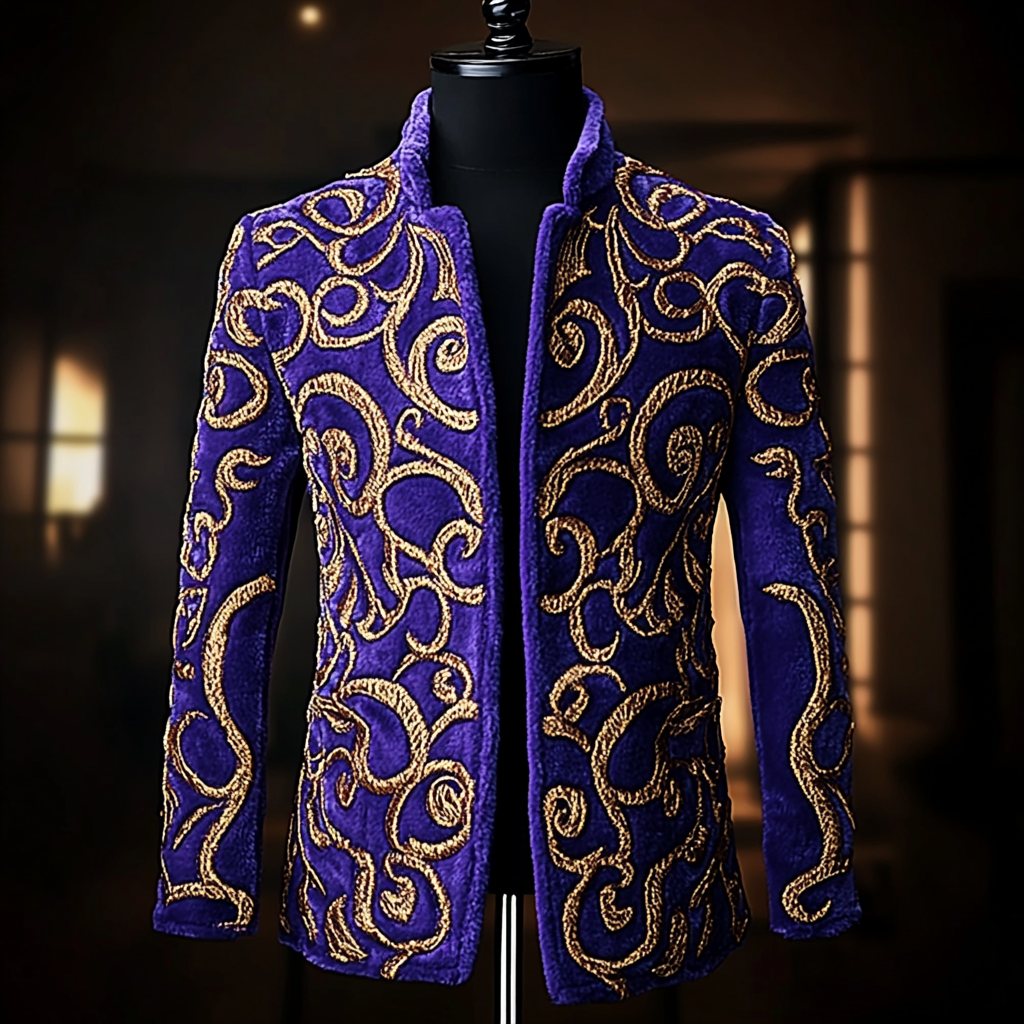 Unique embroidery business gentleman casual Men's Luxury Business Casual Fashion Blazer Suit Coat Jacket