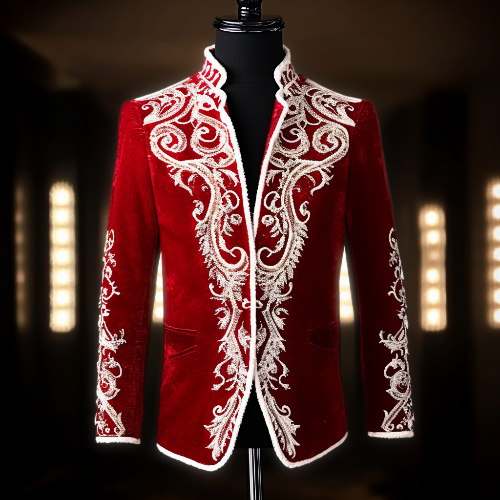 Unique embroidery business gentleman casual Men's Luxury Business Casual Fashion Blazer Suit Coat Jacket