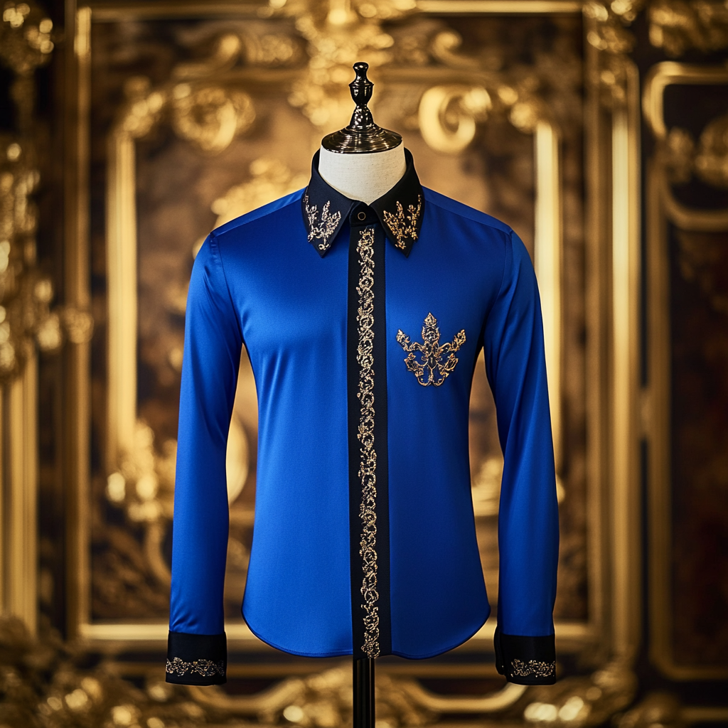 Luxury Business Exclusive Designer unique Luxe Collection long Shirt High Elasticity