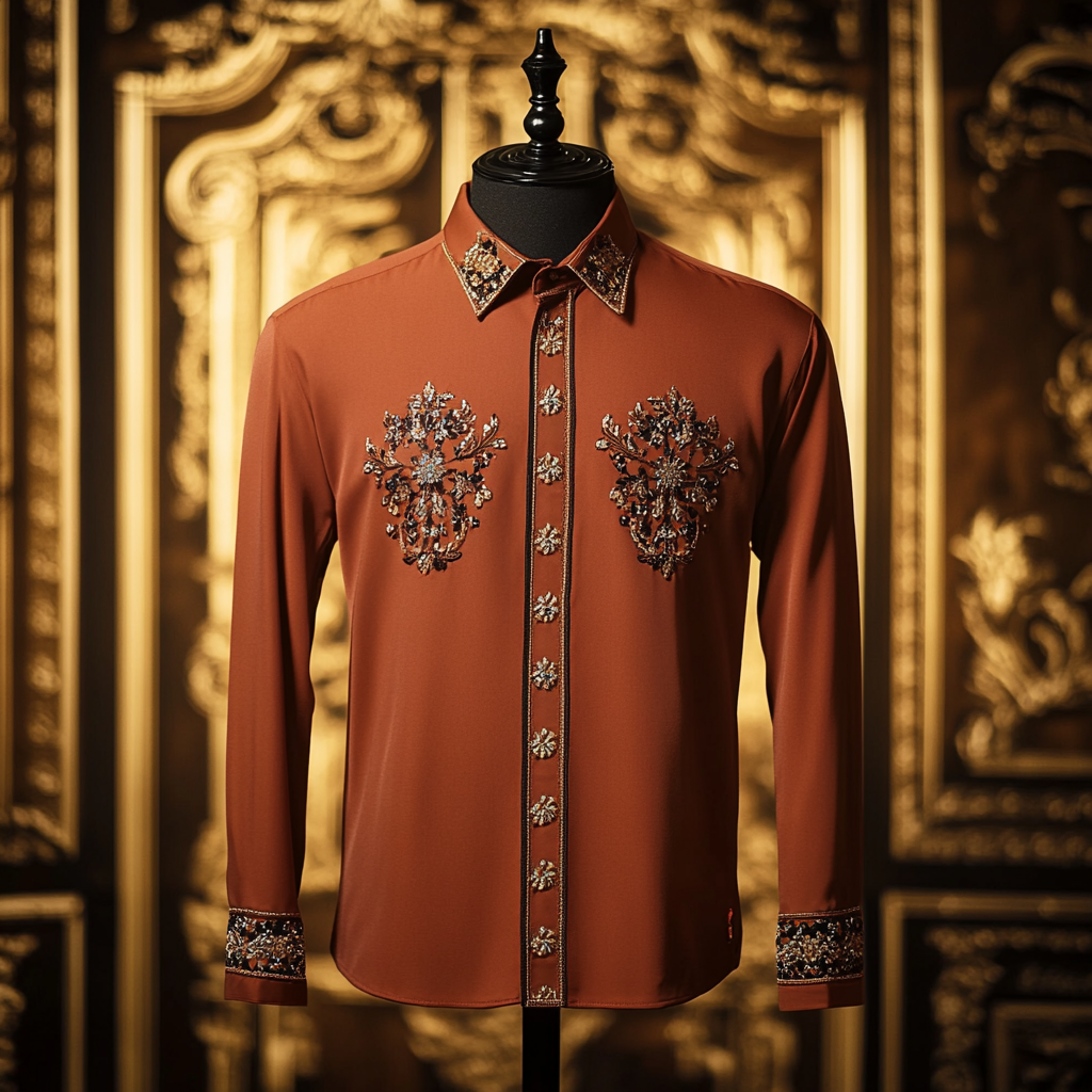 Luxury Business Exclusive Designer unique Luxe Collection long Shirt High Elasticity