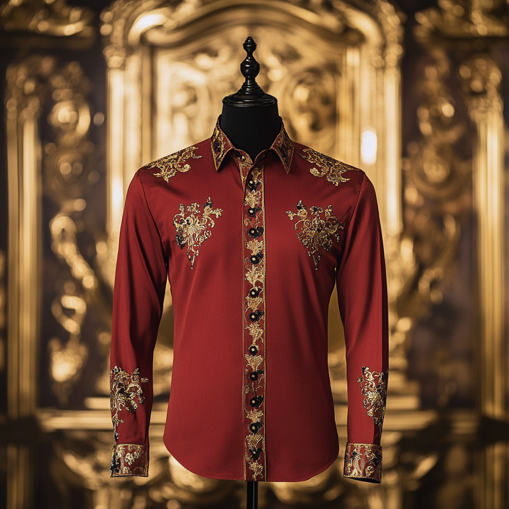 Luxury Business Exclusive Designer unique Luxe Collection long Shirt High Elasticity