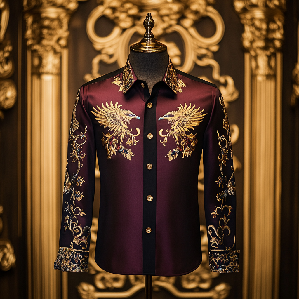 Luxury Business Exclusive Designer unique Luxe Collection long Shirt High Elasticity