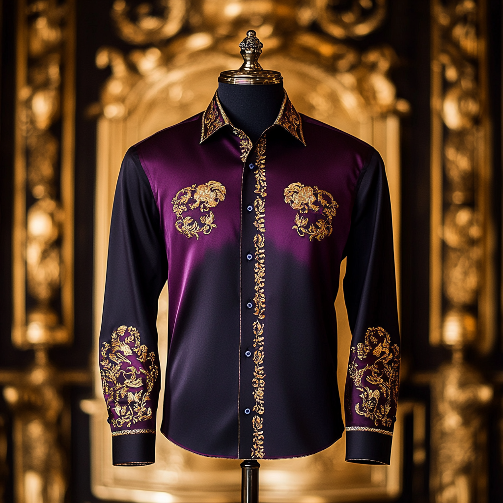 Luxury Business Exclusive Designer unique Luxe Collection long Shirt High Elasticity