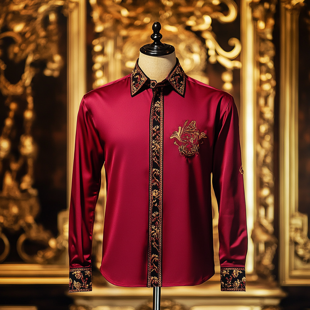 Luxury Business Exclusive Designer unique Luxe Collection long Shirt High Elasticity