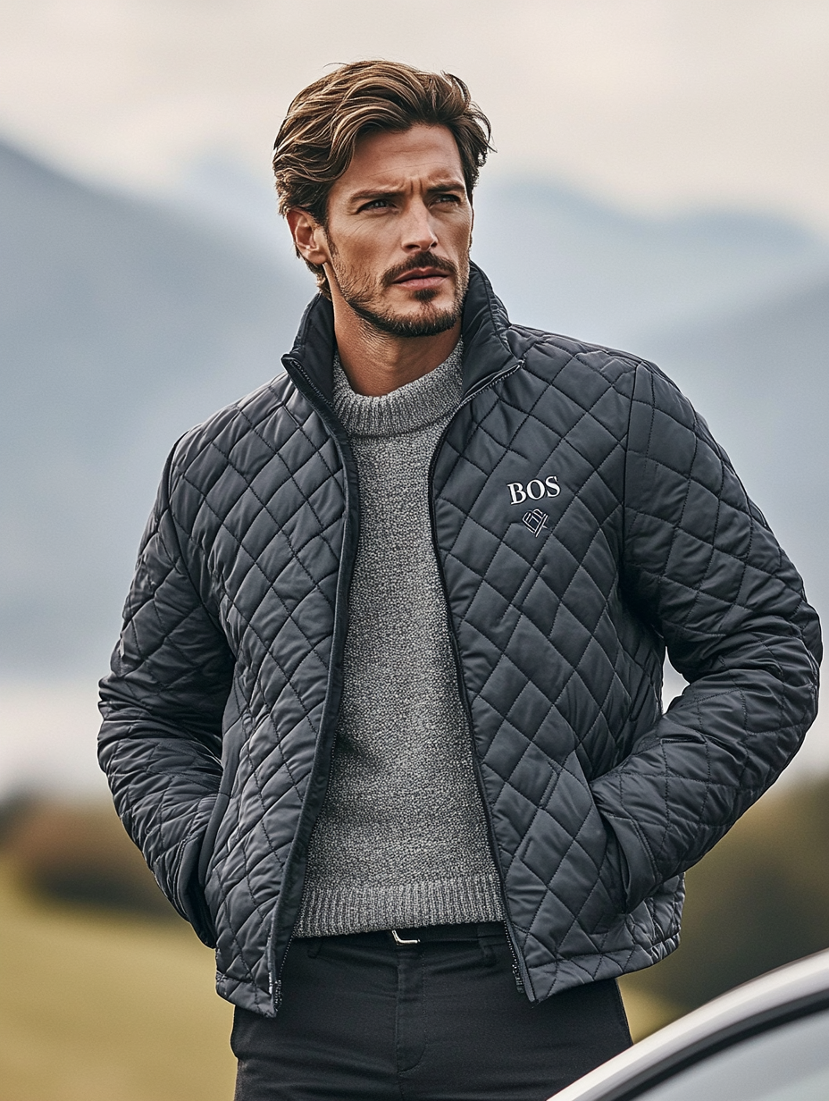 Men's Fashionable Design Leather Velvet Warm Design Jacket