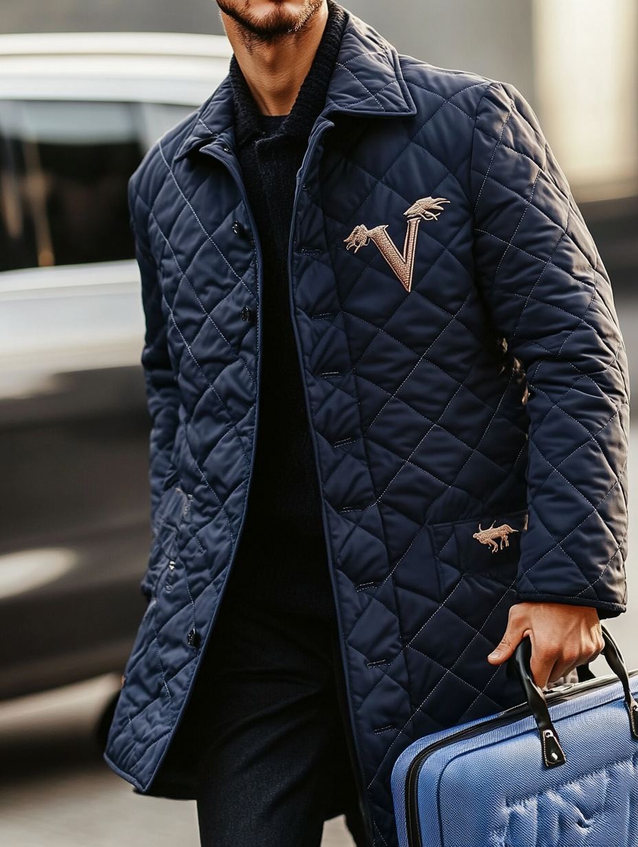 Men's Fashionable Design Leather Velvet Warm Design Jacket