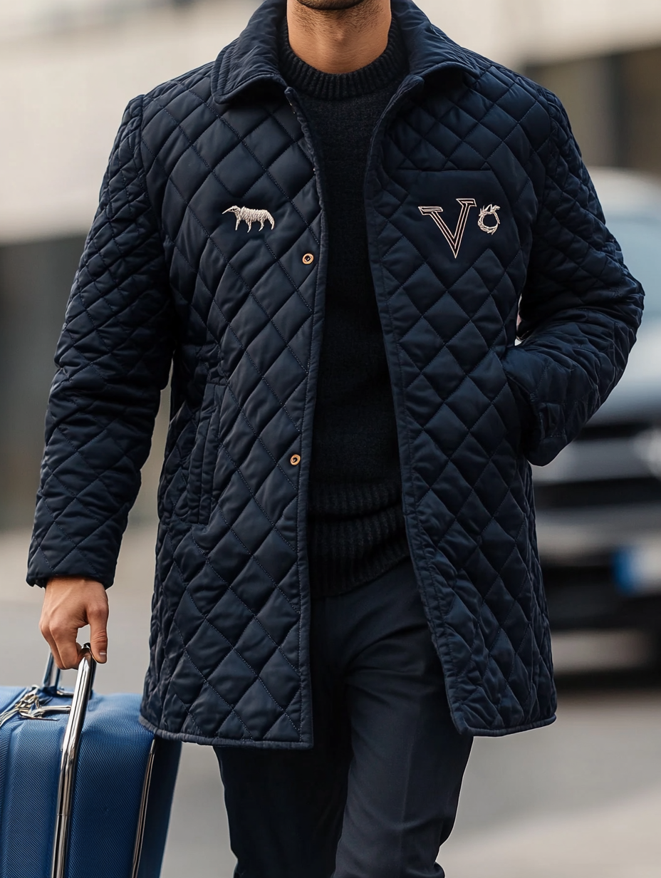 Men's Fashionable Design Leather Velvet Warm Design Jacket