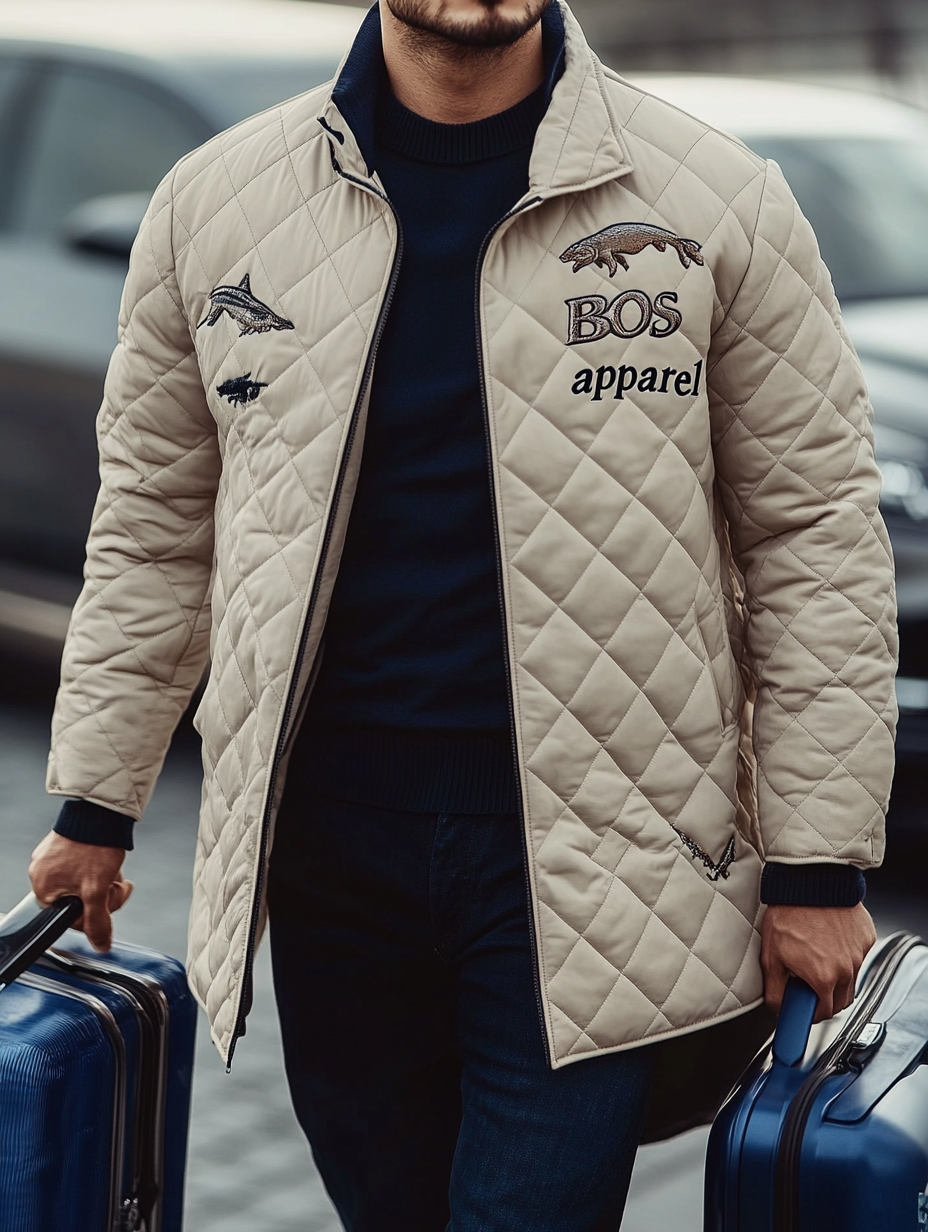 Men's Fashionable Design Leather Velvet Warm Design Jacket