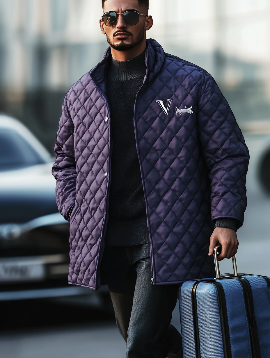 Men's Fashionable Design Leather Velvet Warm Design Jacket