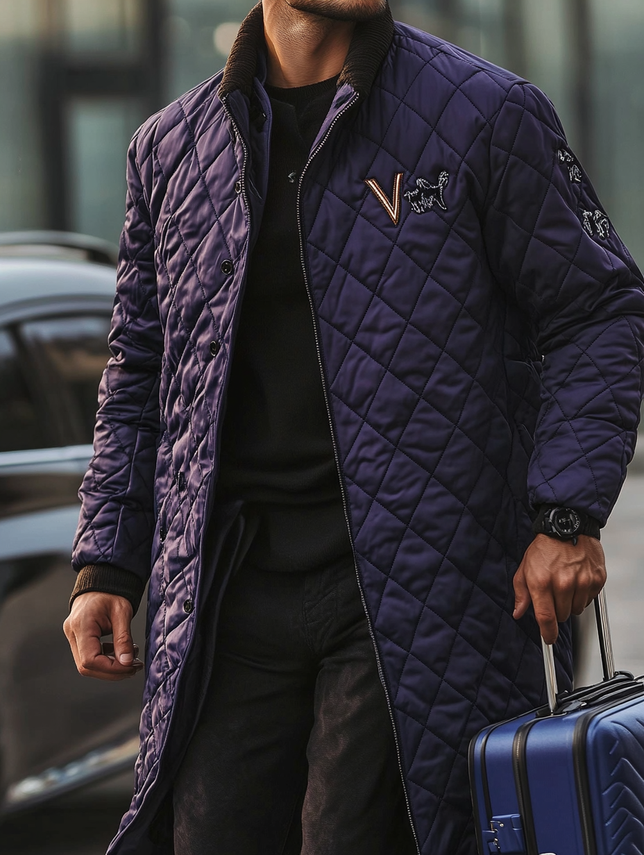 Men's Fashionable Design Leather Velvet Warm Design Jacket