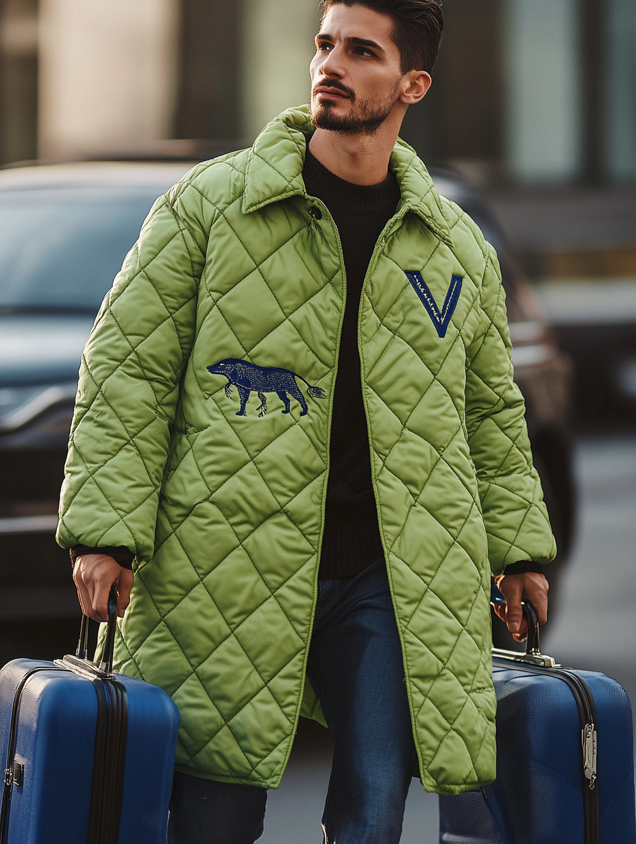 Men's Fashionable Design Leather Velvet Warm Design Jacket