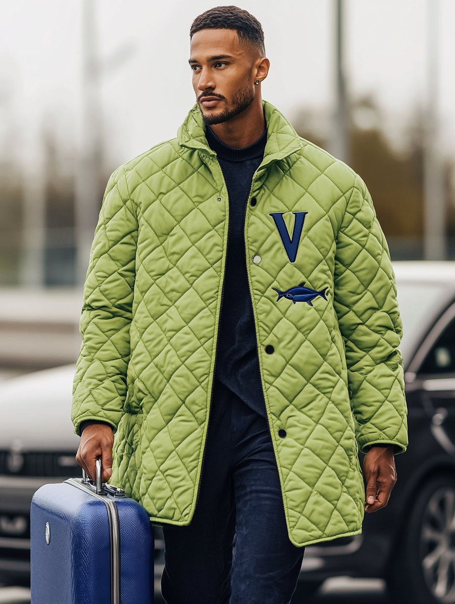 Men's Fashionable Design Leather Velvet Warm Design Jacket