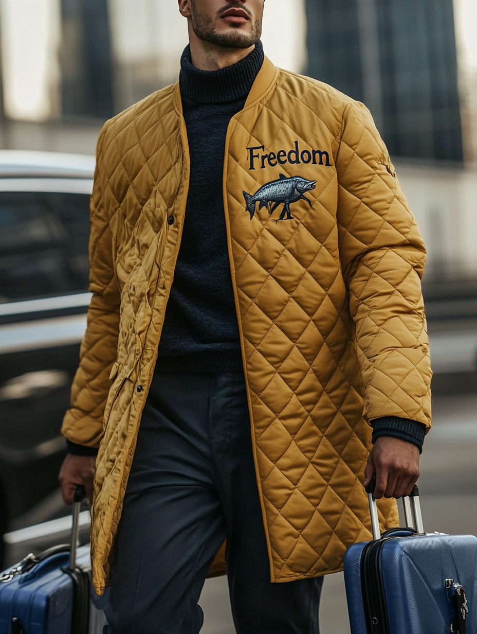 Men's Fashionable Design Leather Velvet Warm Design Jacket