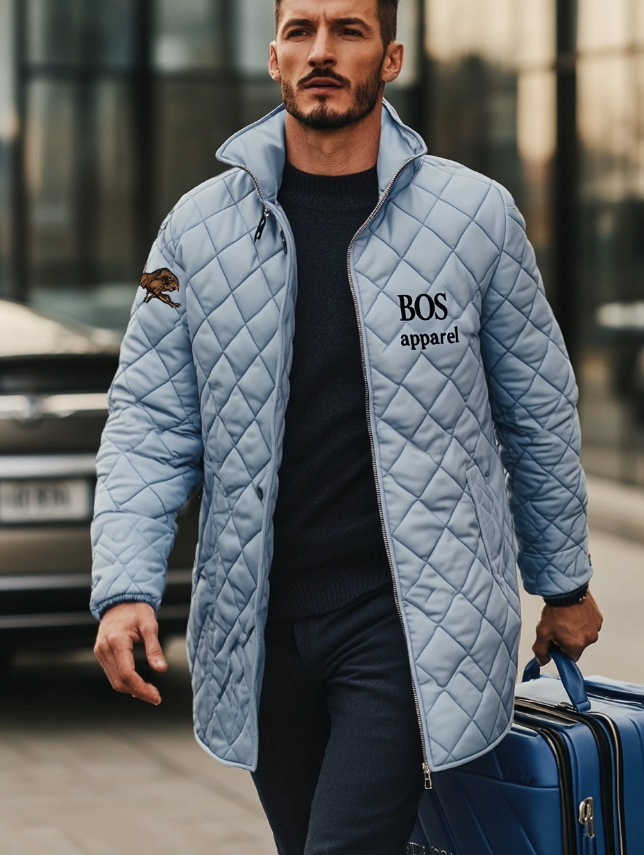 Men's Fashionable Design Leather Velvet Warm Design Jacket