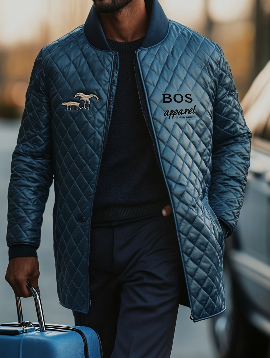 Men's Fashionable Design Leather Velvet Warm Design Jacket
