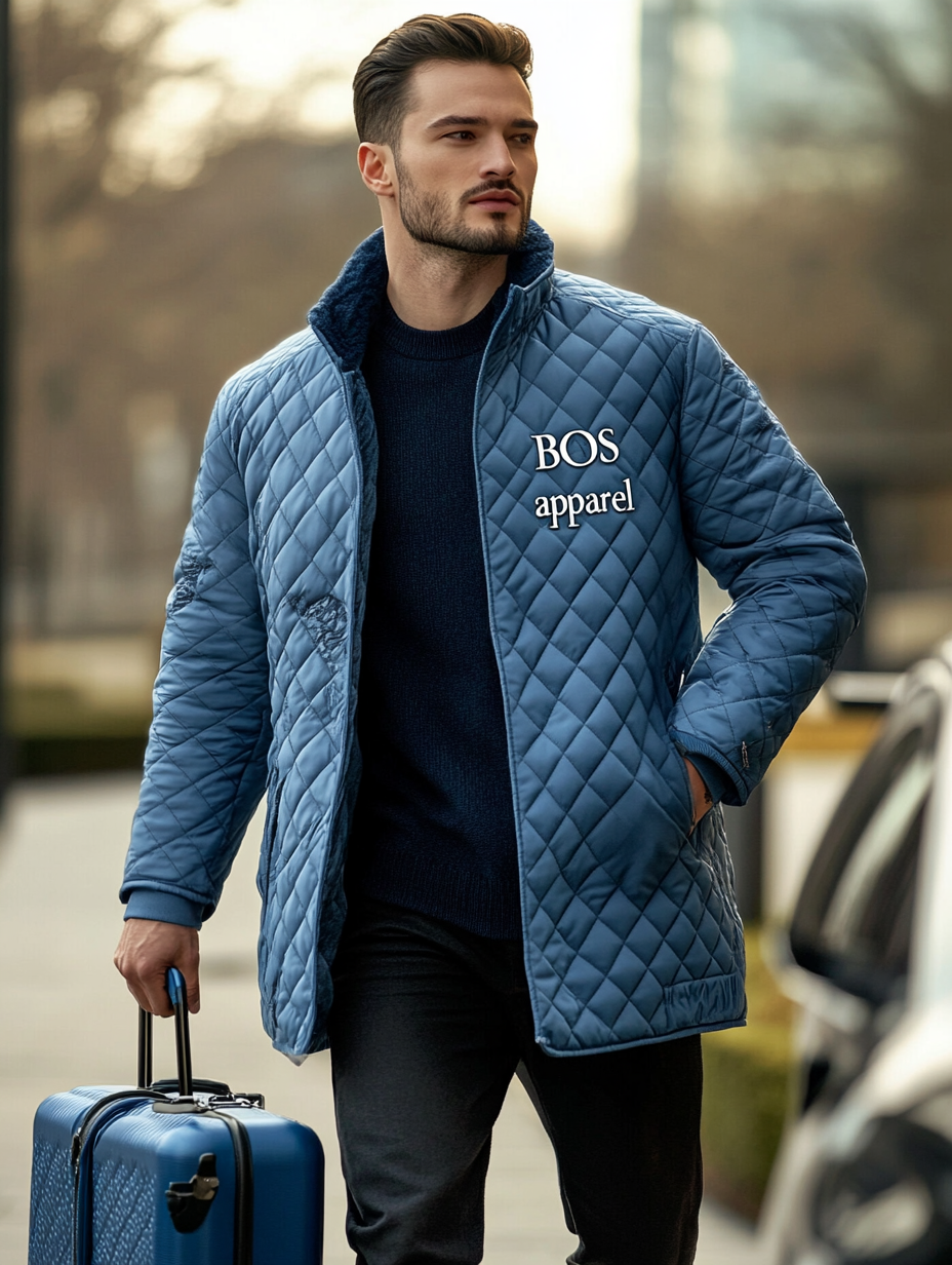 Men's Fashionable Design Leather Velvet Warm Design Jacket