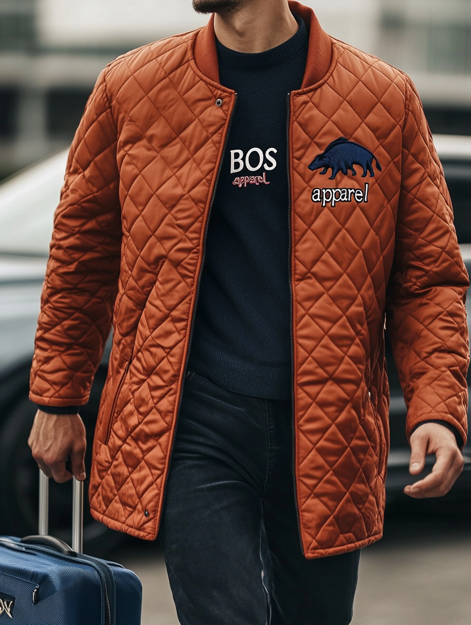 Men's Fashionable Design Leather Velvet Warm Design Jacket