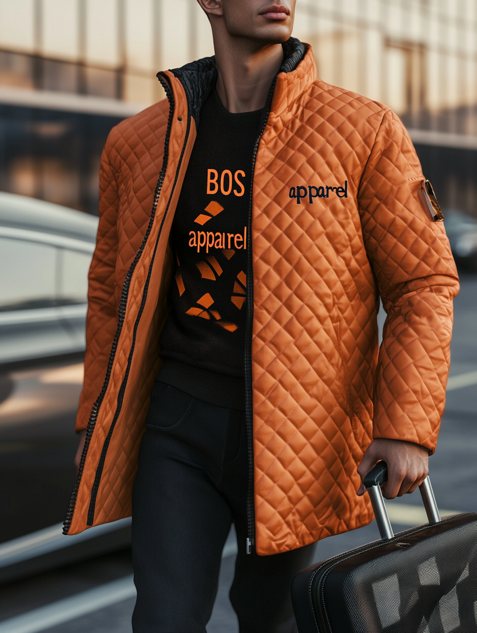 Men's Fashionable Design Leather Velvet Warm Design Jacket