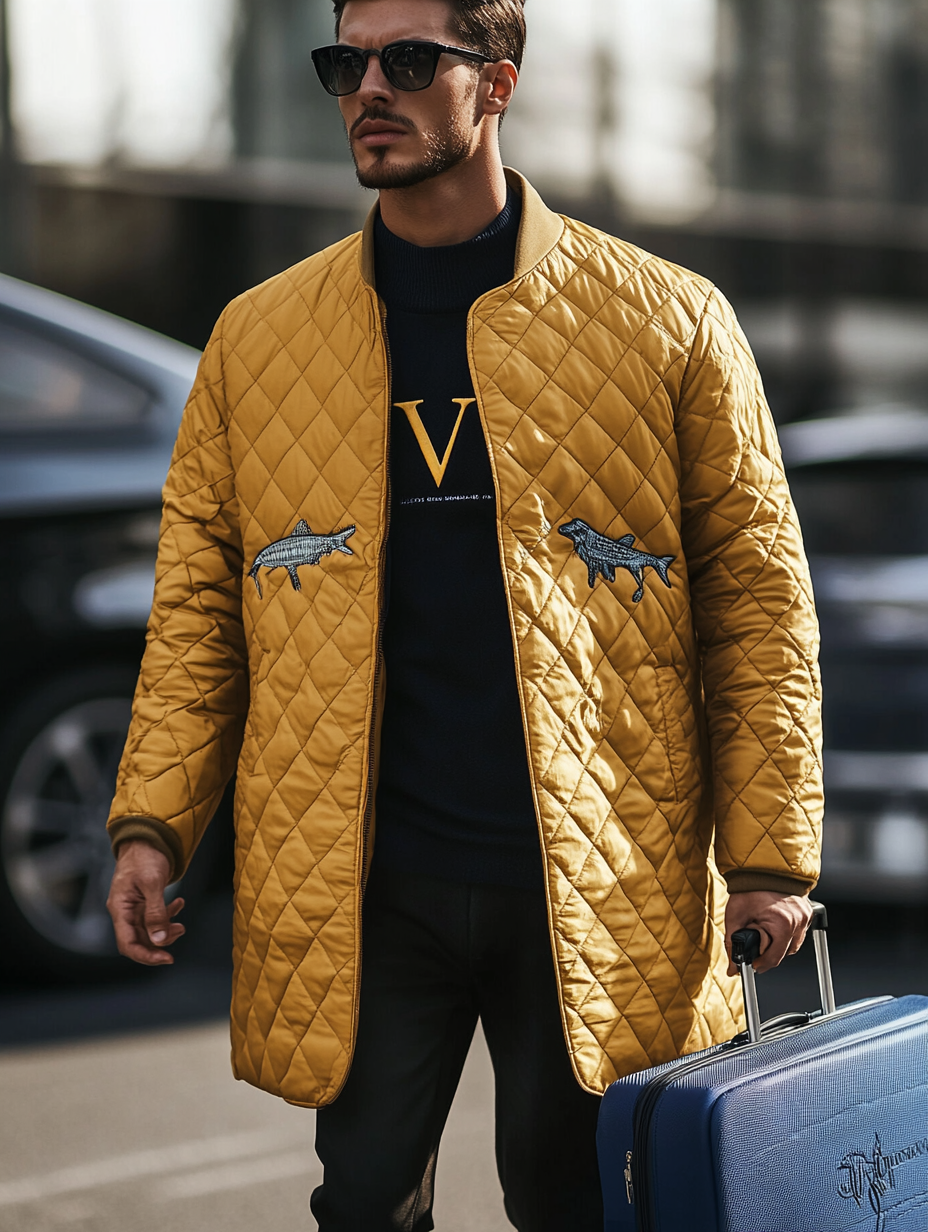 Men's Fashionable Design Leather Velvet Warm Design Jacket