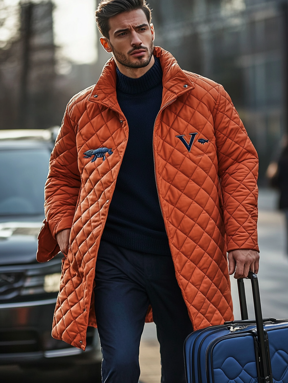 Men's Fashionable Design Leather Velvet Warm Design Jacket