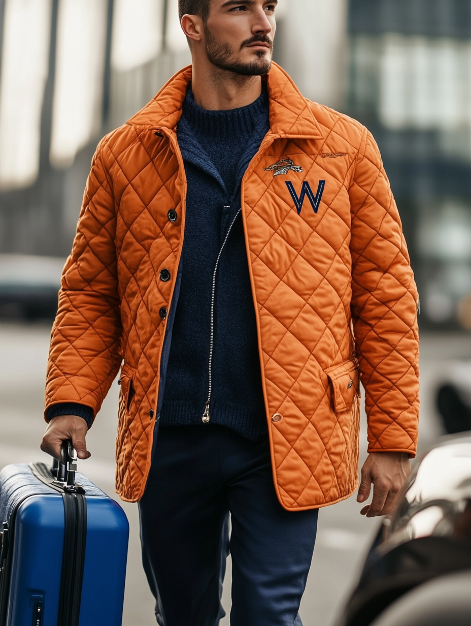 Men's Fashionable Design Leather Velvet Warm Design Jacket