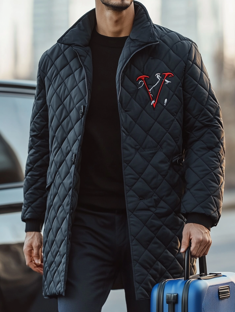 Men's Fashionable Design Leather Velvet Warm Design Jacket