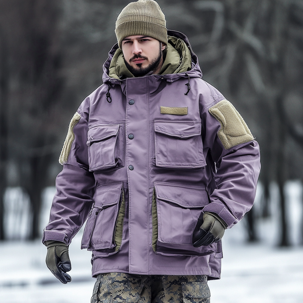 Men's outerwear jacket warm outdoor tactical style