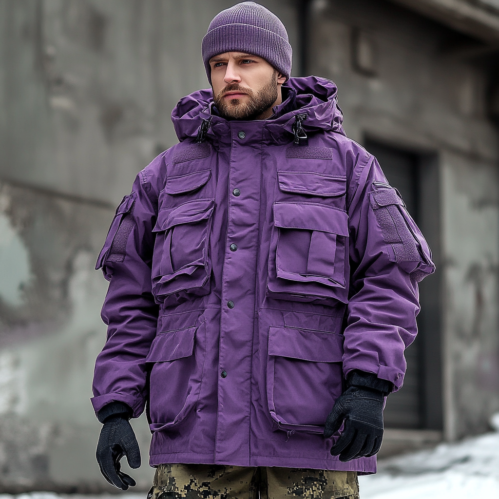 Men's outerwear jacket warm outdoor tactical style