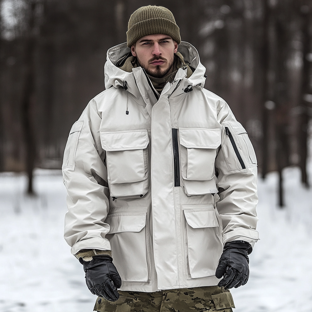 Men's outerwear jacket warm outdoor tactical style