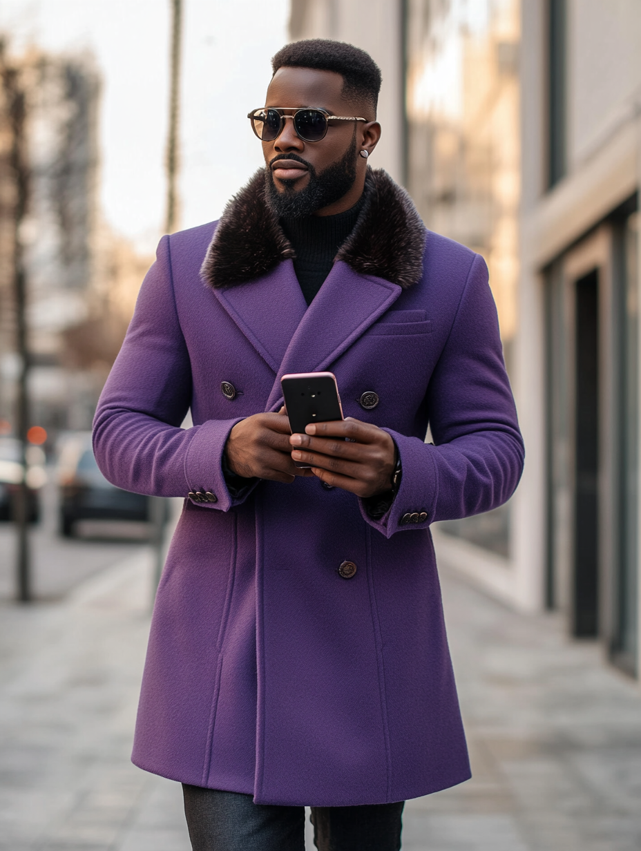 Unique casual Men's Luxury Business Casual Fashion Blazer Suit Coat Jacket